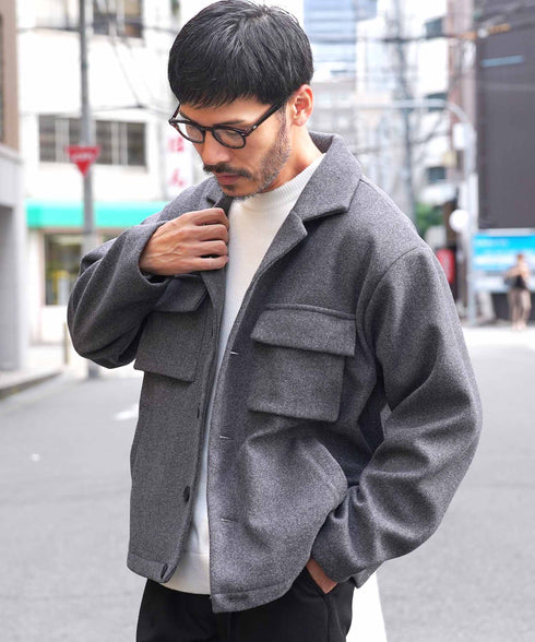 ミックスグレー MODEL : GO 180cm 66kg Lsize